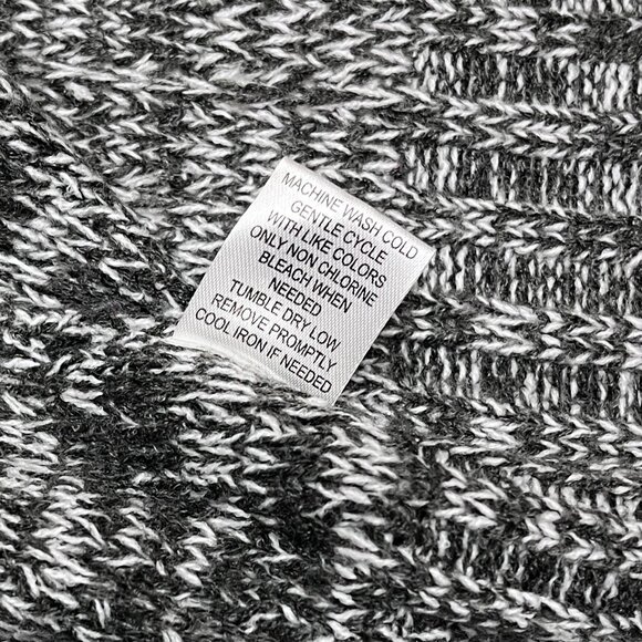 Jason Maxwell Sweater Grey Tone Marled Shawl Collar Tight Knit Cardigan , Large - Picture 4 of 9